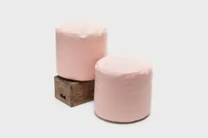 Faison Leather Poufs