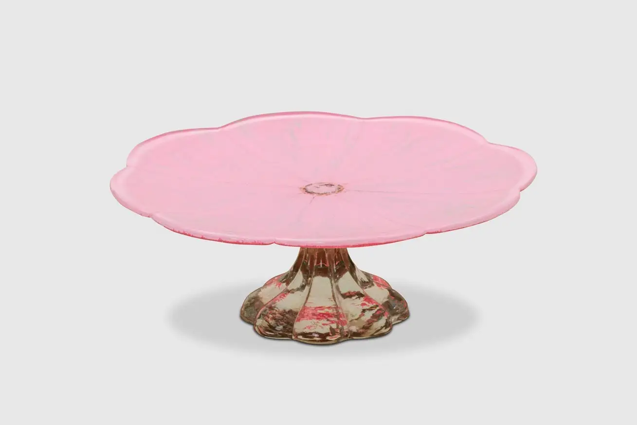 Pink Flower Cake Stand