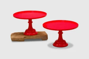 Red Cake Stands