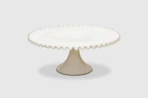 White Ruffle Cake Stand