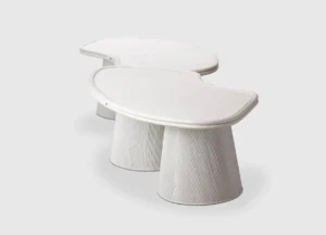 Serpentine Kids Table-White