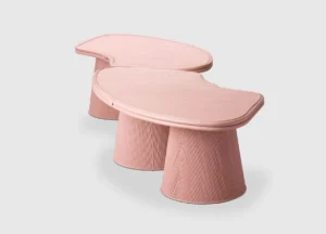 Serpentine Kids Table-Pink