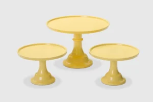 Daisy Yellow Cake Stands