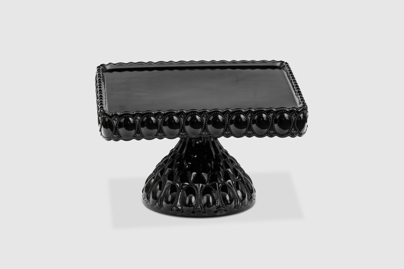 Black Square Cake Stand