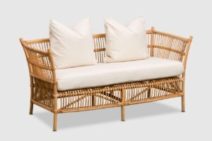 Delaney Rattan Settee
