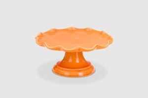 Orange Ruffle Cake Stand